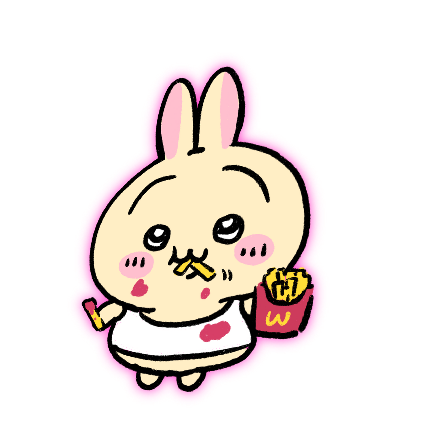 Preorder- Chllkawa.exe bunny two dolla anime sticker