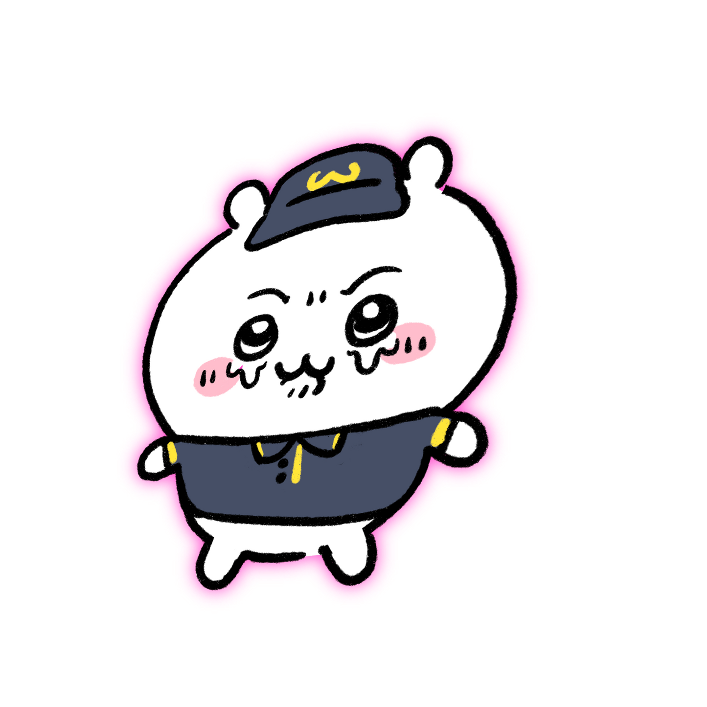 Preorder- Chllkawa.exe bear two dolla anime sticker