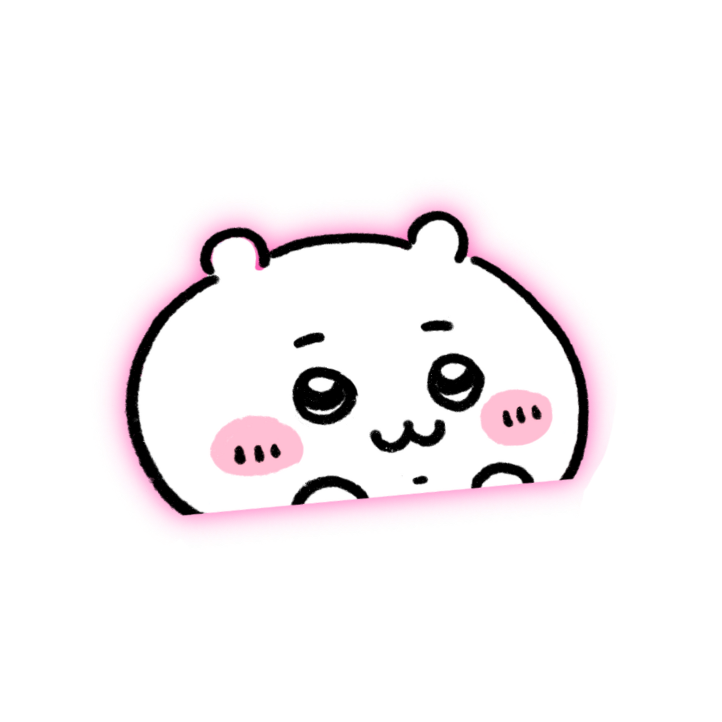 PREORDER Chllkawa.exe two dolla bear Anime Peeker Sticker Decal