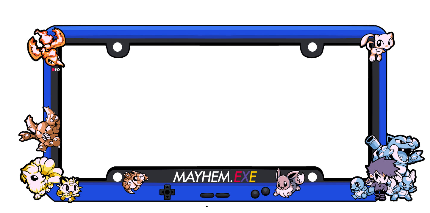 BLUE.exe License Plate Frame PREORDER
