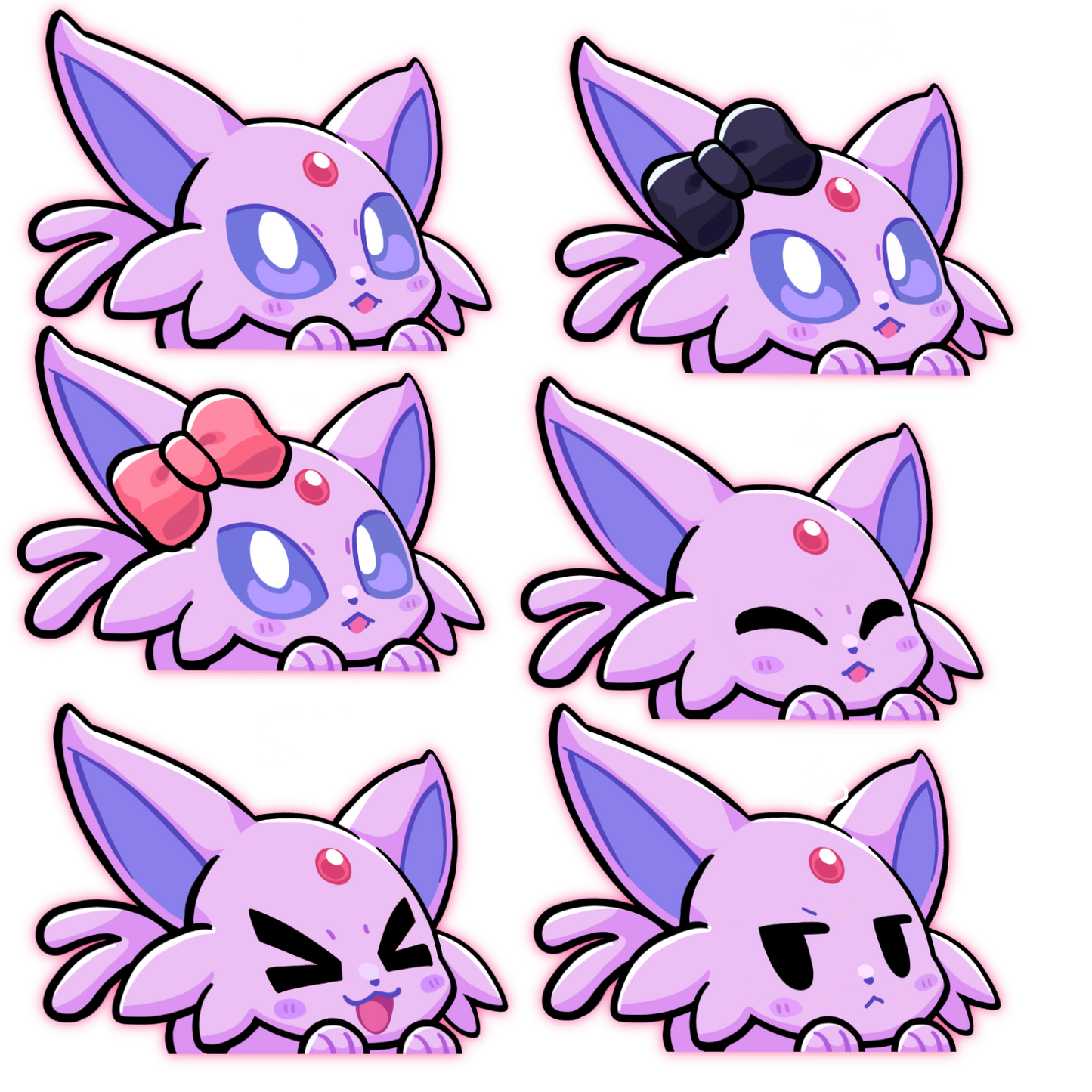 PREORDER EV Psychic  PKMN Anime Peeker Sticker Decal