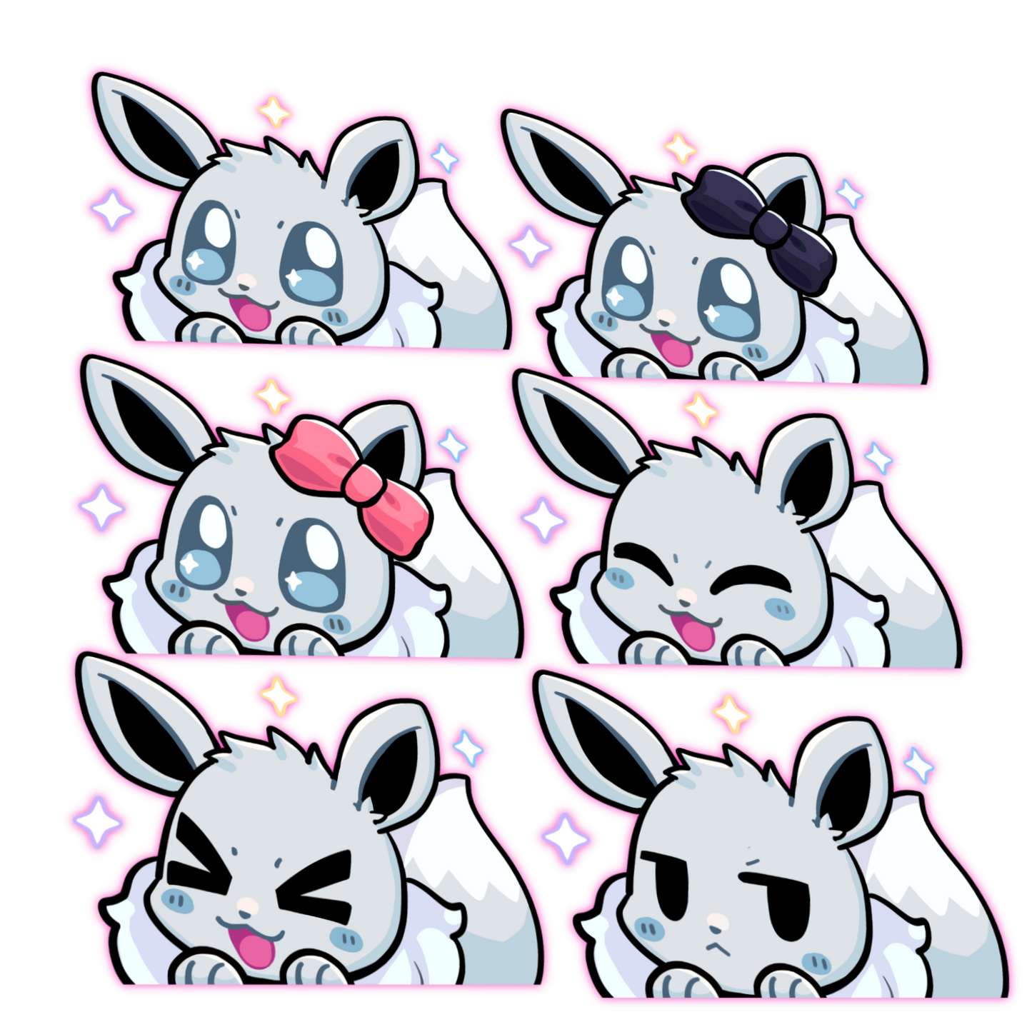 PREORDER EV Shiny Normal  PKMN Anime Peeker Sticker Decal