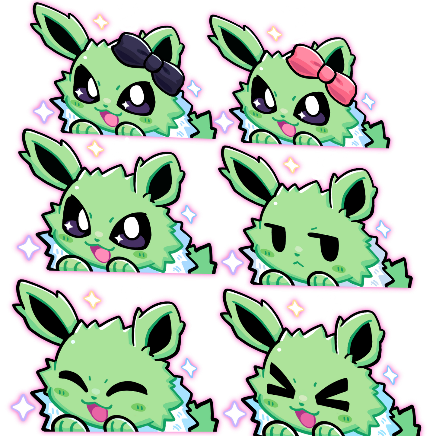 PREORDER EV Shiny Electric PKMN Anime Peeker Sticker Decal