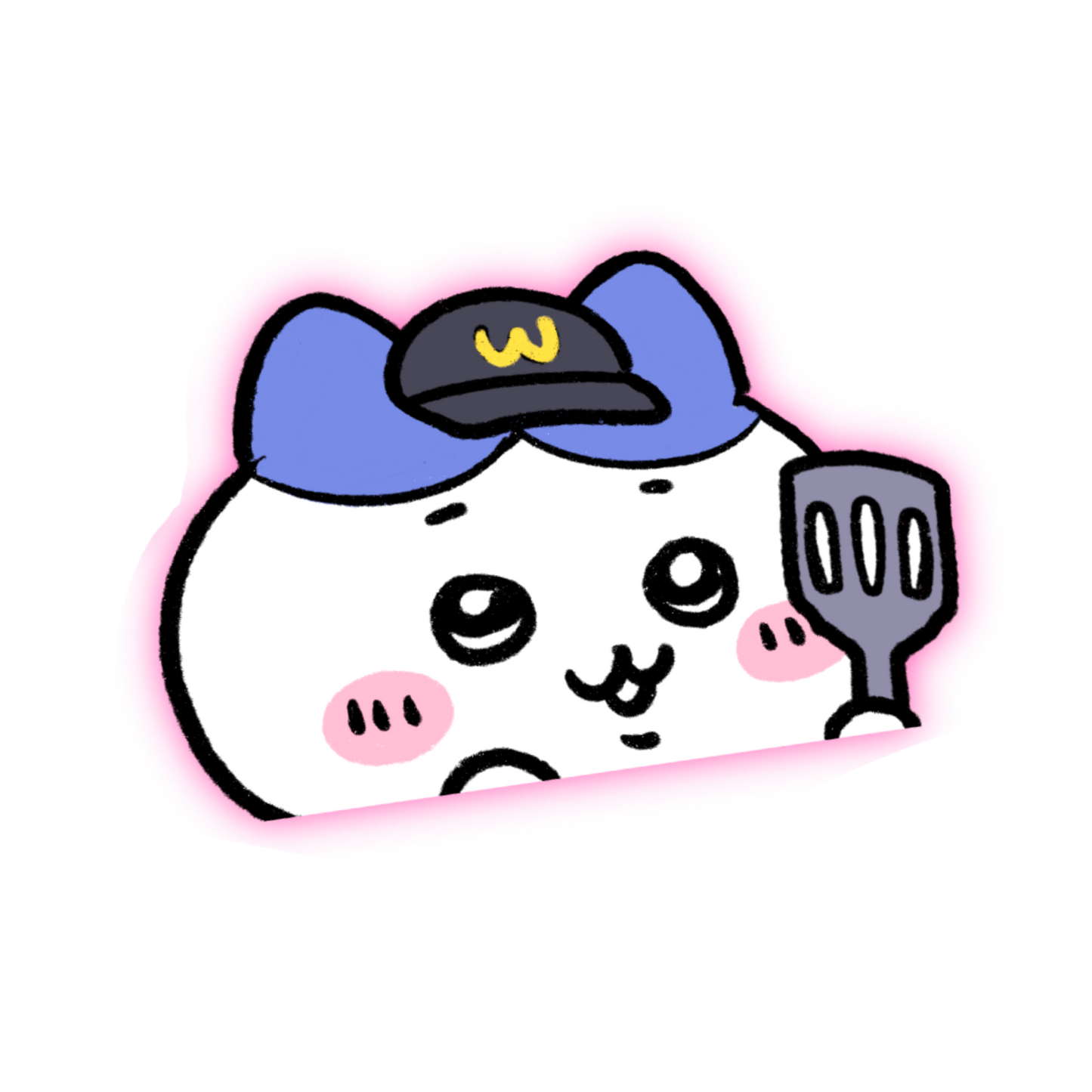 PREORDER Chllkawa.exe two dolla kitty Anime Peeker Sticker Decal