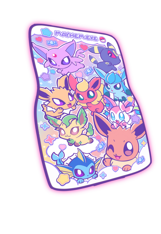 PREORDER- EVLUTION.exe RAINBOW PKMN ANIME CAR MAT