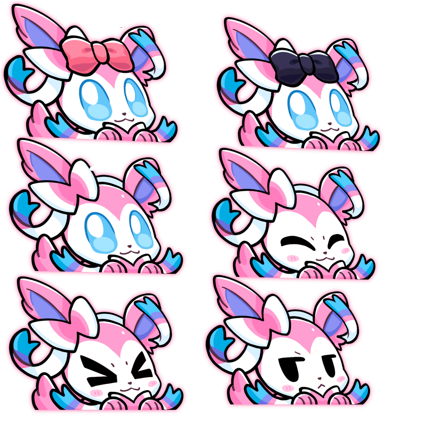 PREORDER EV Fairy  PKMN Anime Peeker Sticker Decal