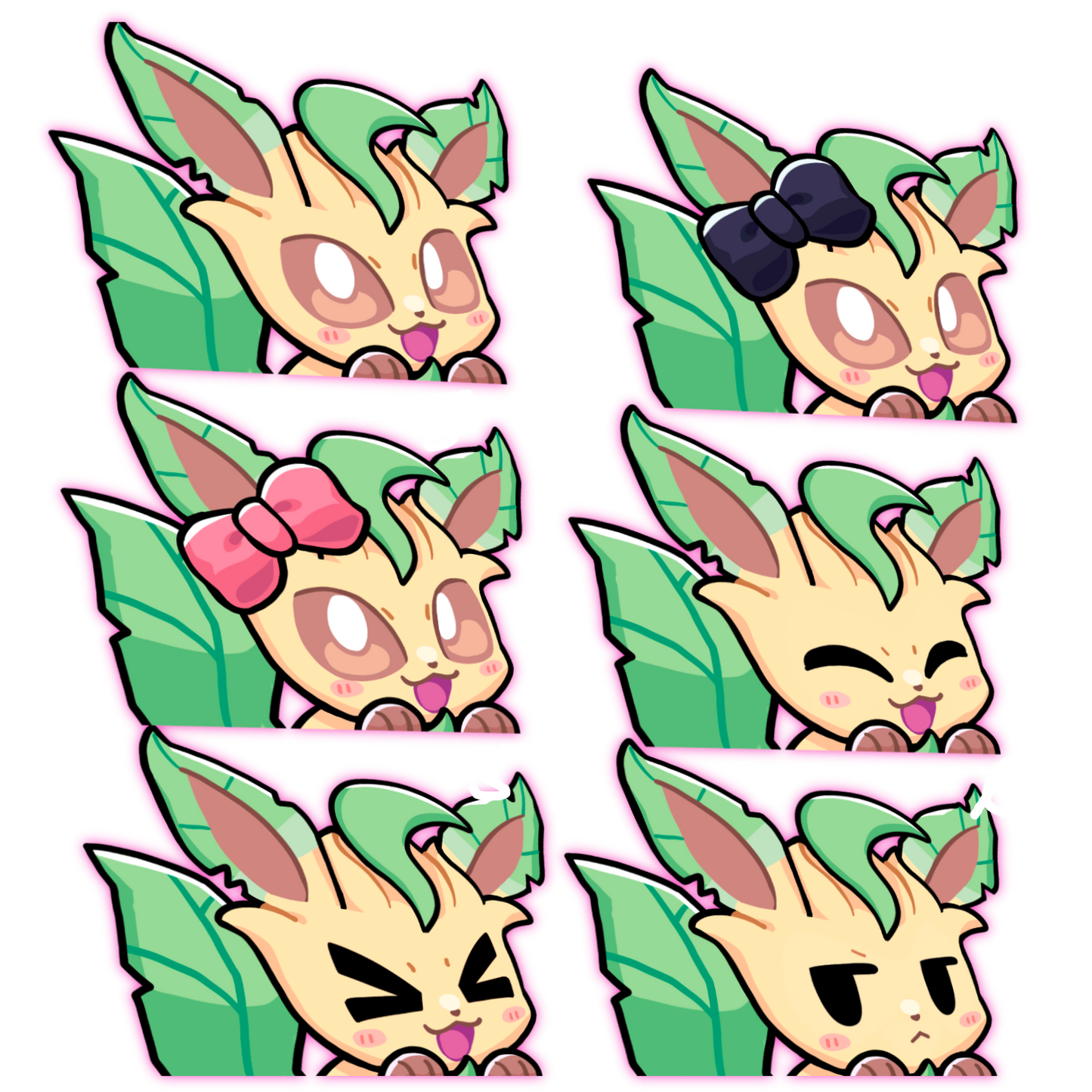 PREORDER EV Grass  PKMN Anime Peeker Sticker Decal