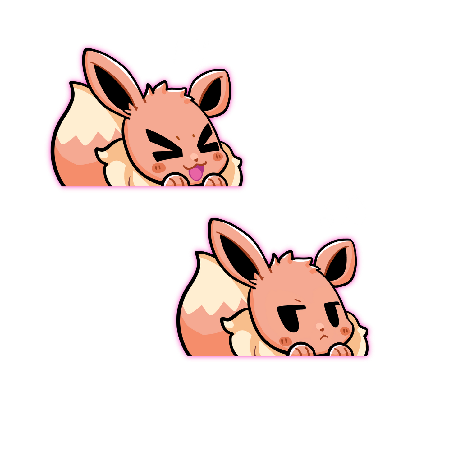 PREORDER EV Normal PKMN Anime Peeker Sticker Decal