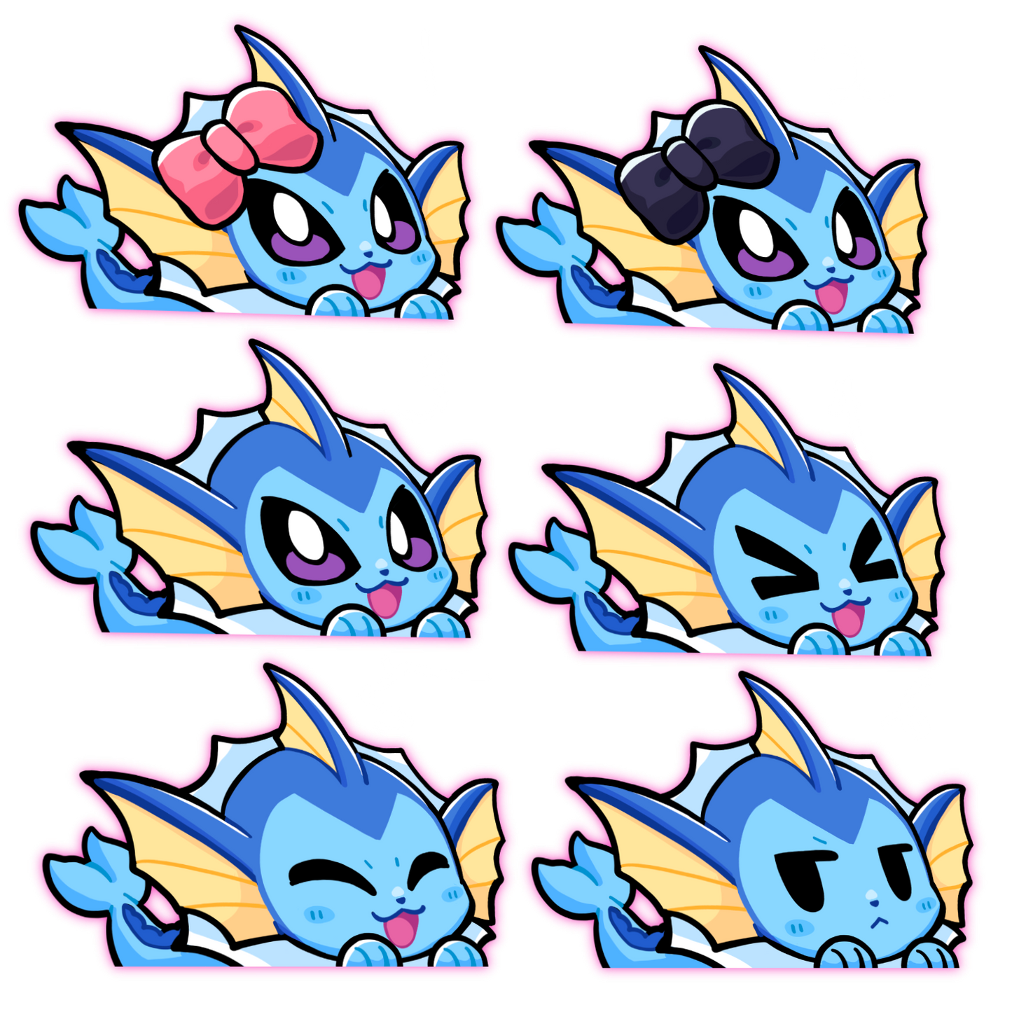 PREORDER EV Water PKMN Anime Peeker Sticker Decal