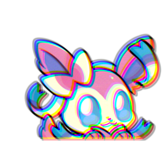 PREORDER EV Fairy  PKMN Anime Peeker Sticker Decal