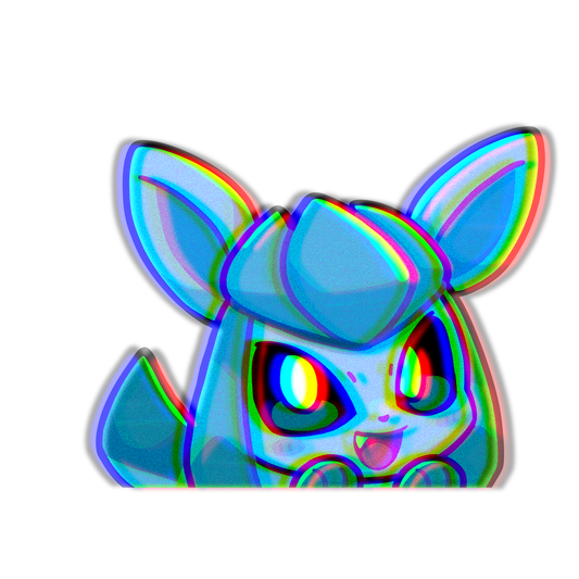 ORDER EV Ice PKMN Anime Peeker Sticker Decal