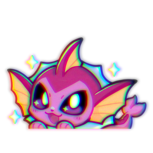 PREORDER EV Shiny Water PKMN Anime Peeker Sticker Decal