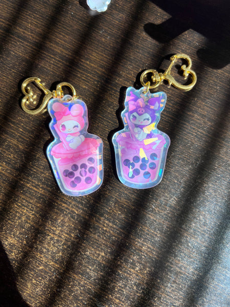 Boba Bunnies Keychain
