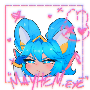 LOL Poppy Peeker Decal