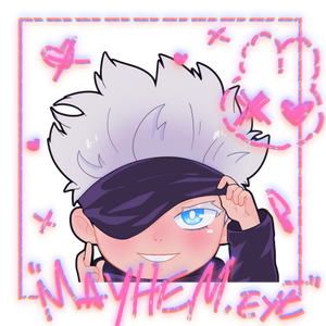 JJK Gojo Peeker Decal