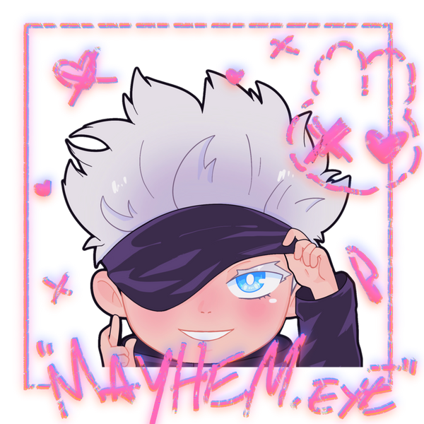 JJK Gojo Peeker Decal