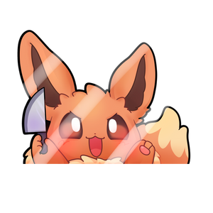 PKMN EV knife Peeker Decal